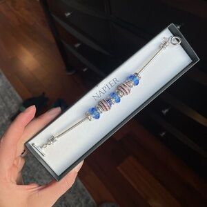 Napier Vintage American Flag Bracelet